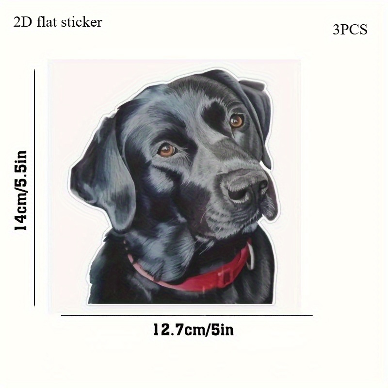 TEMU 2d Flat, 2d Flat Sticker3pcs Lifelike Vinyl Stickers Suitable For Stationery Decoration, Laptops, Mobile Phones, Water Bottles, Water Cups,