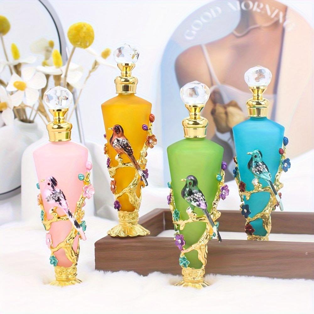 30ml vintage enamel bird flower crystal Temu