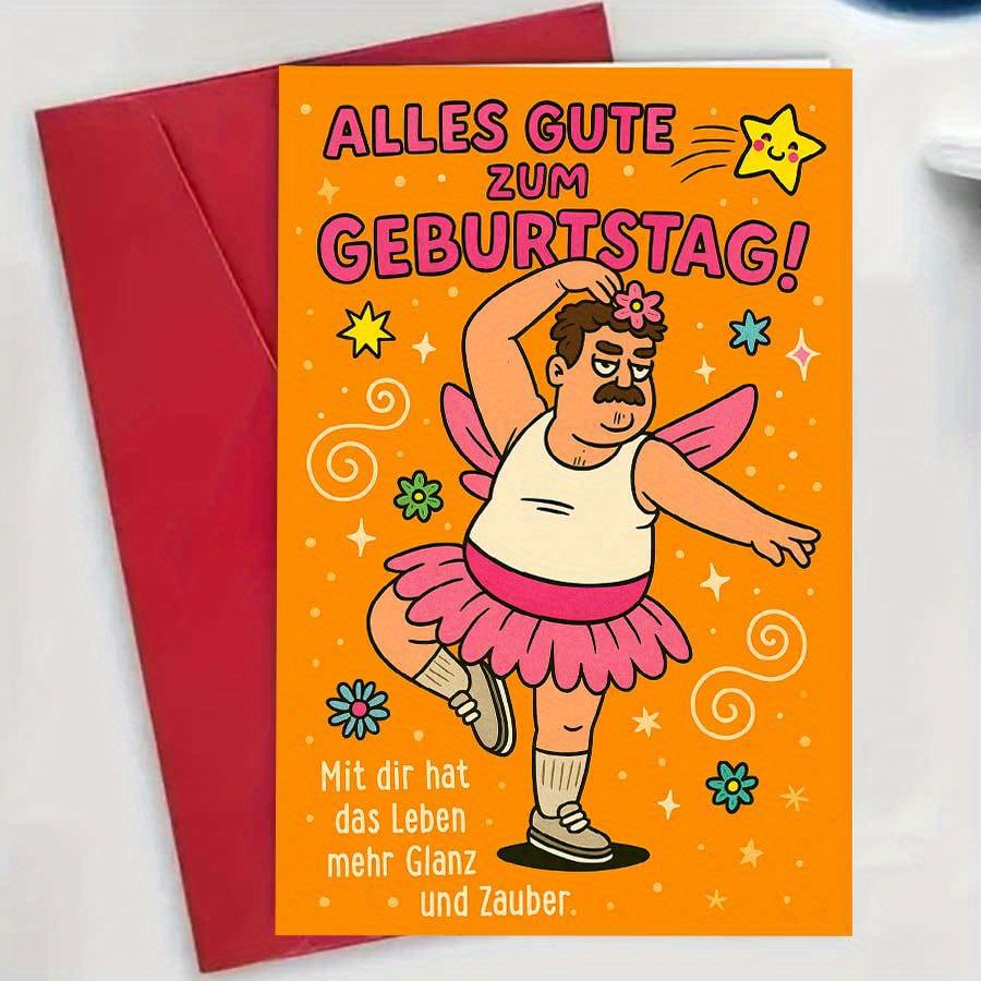 E-shop Lustige Geburtstagskarte für Männer - Witziges Erwachsenen-Geburtstagsfest mit dem deutschen Spruch "Alles Gute zum Geburtstag!" - Humorvolles