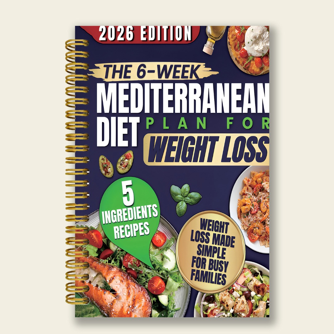 2026 Mediterranean Elderly Diet Recipe Notebook, Double-sided 50 Pages, Suitable For Cooking Plans And Home Food…: retailer-supplied image
