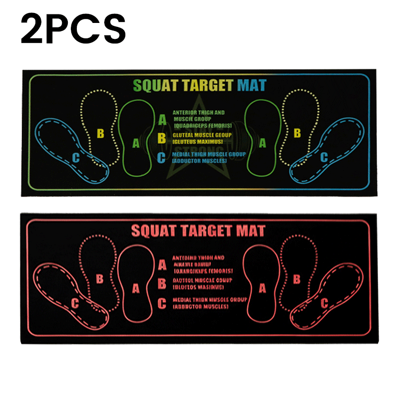 TEMU 2pcs Squat Pads, Wear-resistant Training Pads And Fitness Pads With Foot Positioning Marks, Best Christmas Gifts For Families And Gyms