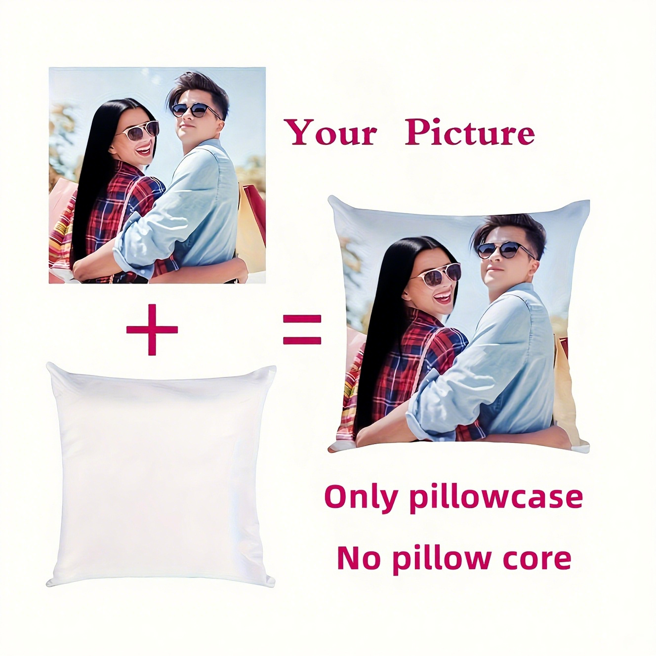 Double-Sided Custom Photo Printed Pillowcase