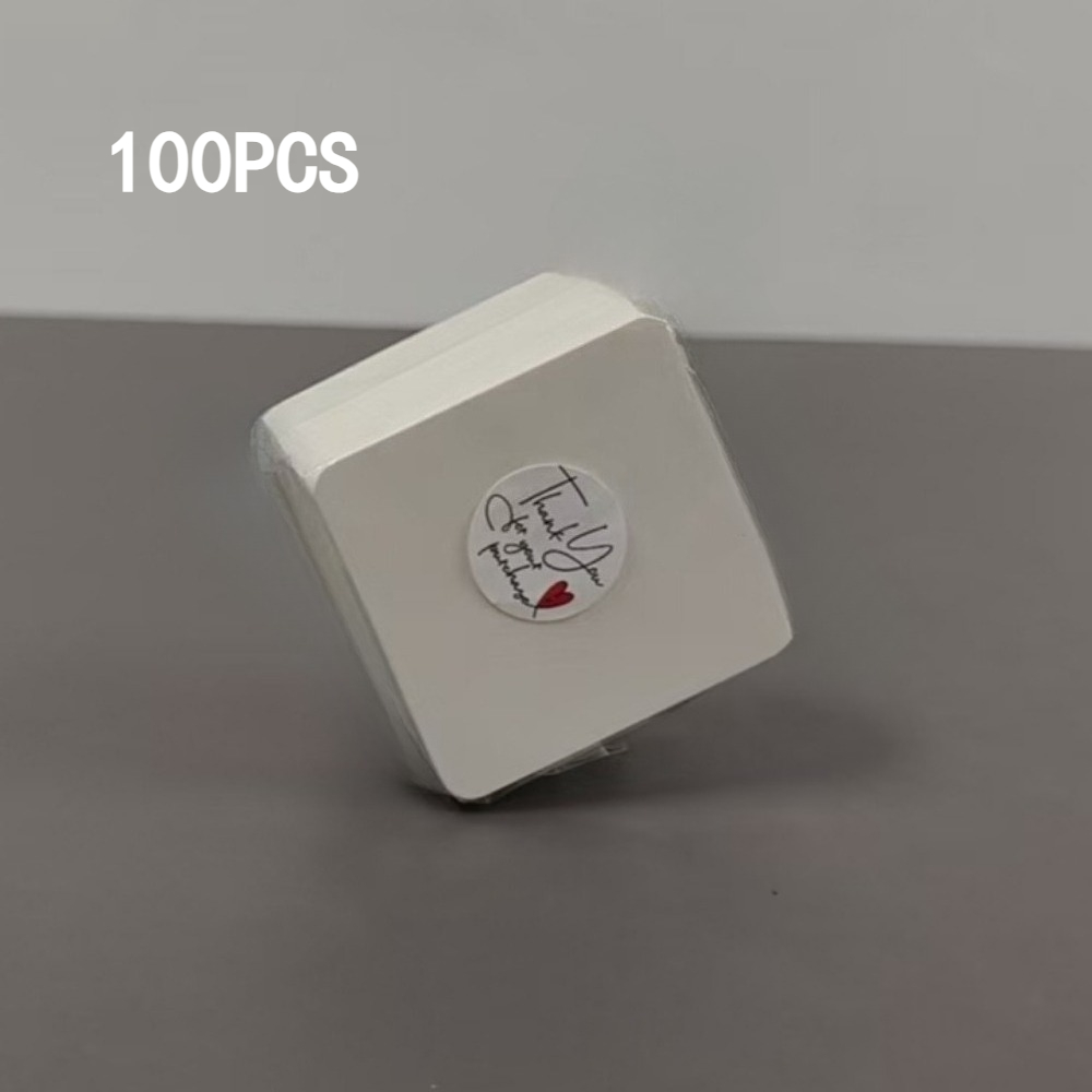 TEMU 100pcs Blank Handwritten Cards, Rounded Corner Design Does Not Hurt Hands, Thick Paper Does Not Bleed Ink, Good For Messages, , And Packaging