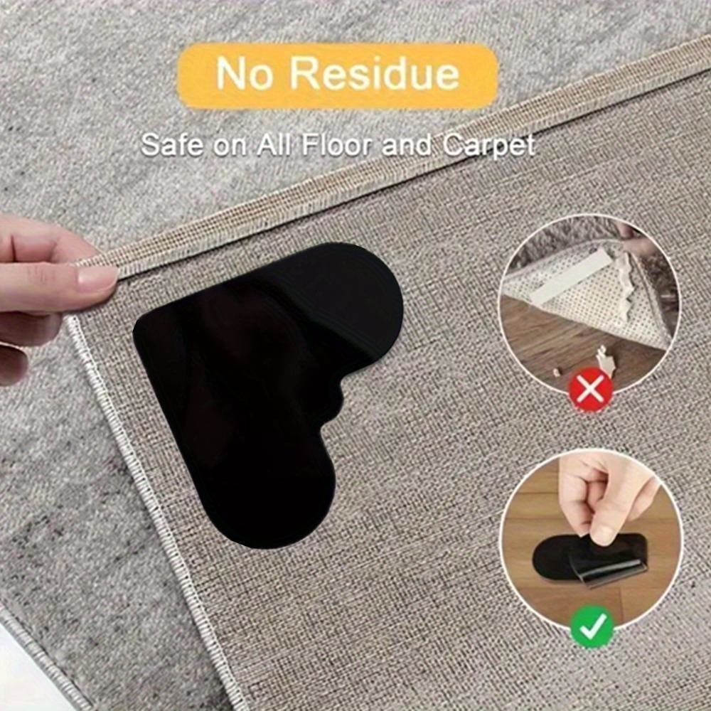 4 8 16 32pcs non slip carpet grippers sticker for living room dining bathroom floors prevents slipping on tiles wood details 2