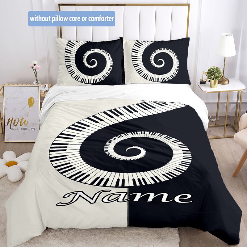 ZIRANSHU Set di biancheria da letto con copripiumino natalizio per
