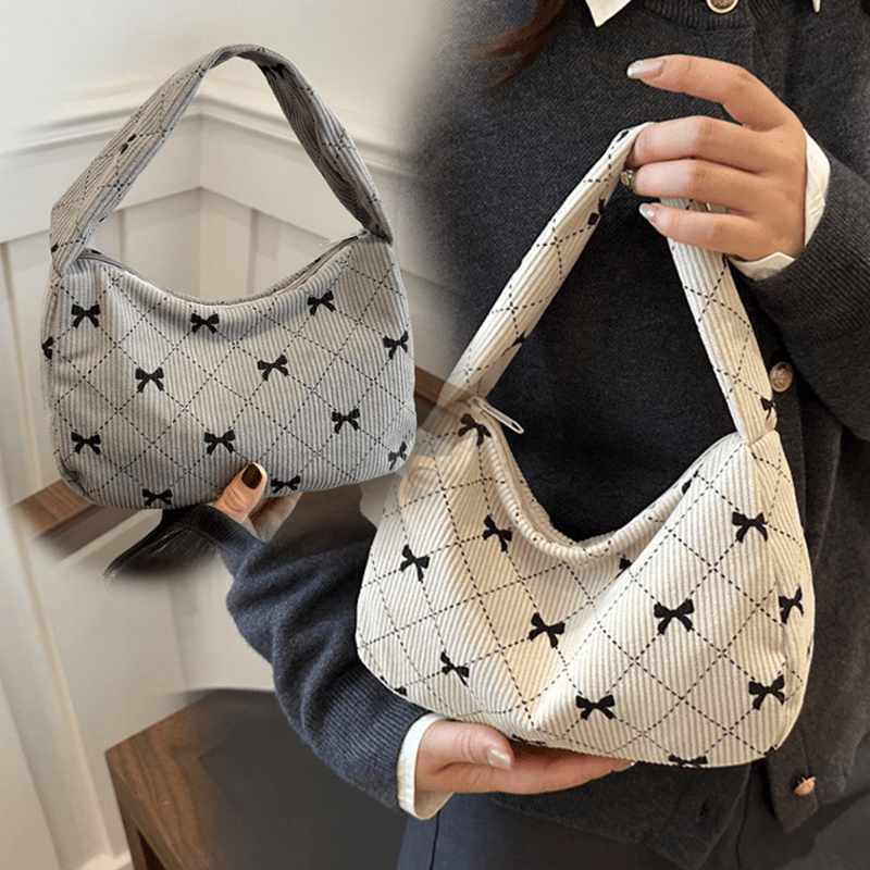 

Bowknot Tote Bag - Spacious & , For Fall/ | For Women