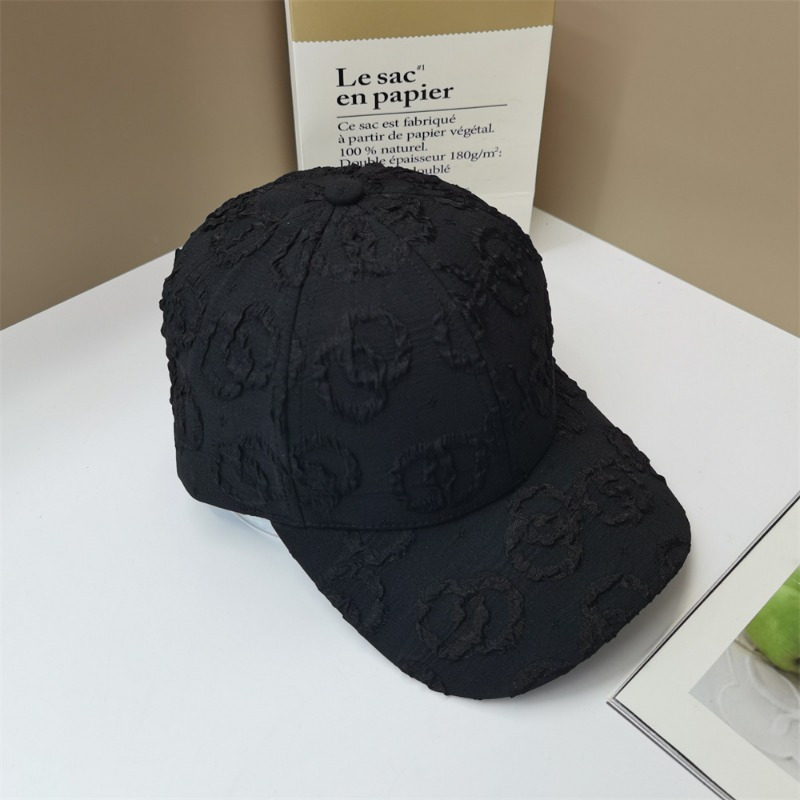 Image of And Summer Versatile Fashion Textured Breathable Baseball Cap For Men And Women With Wide Brim To Make Look Smaller Duck Tongue Hat