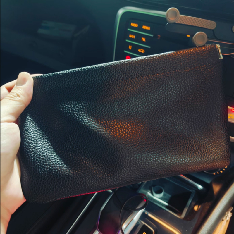 Automatic Sealing Pu Material Vintage Long Wallet With Automatic Closure, Large Bill And Small Coin Storage Pouch, Snap Closure Coin Purse