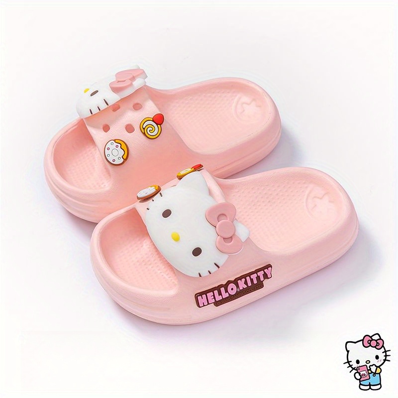Summer -strap Slippers, Kuromi Hello Kitty Non-slip Indoor Home Slippers
