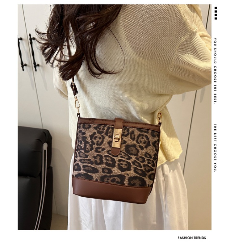 Animal Print Bucket Bag