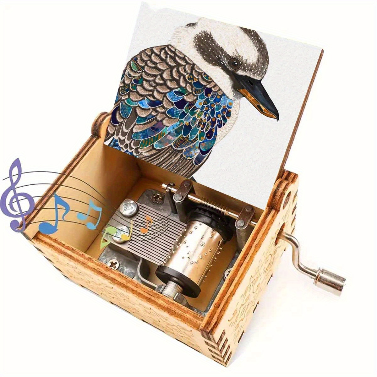 TEMU Bird Music Box, Wooden Music Box With Exquisite Pattern, Material, , , Perfect Gift For Birthday, Holiday, Anniversary For Ones, , And