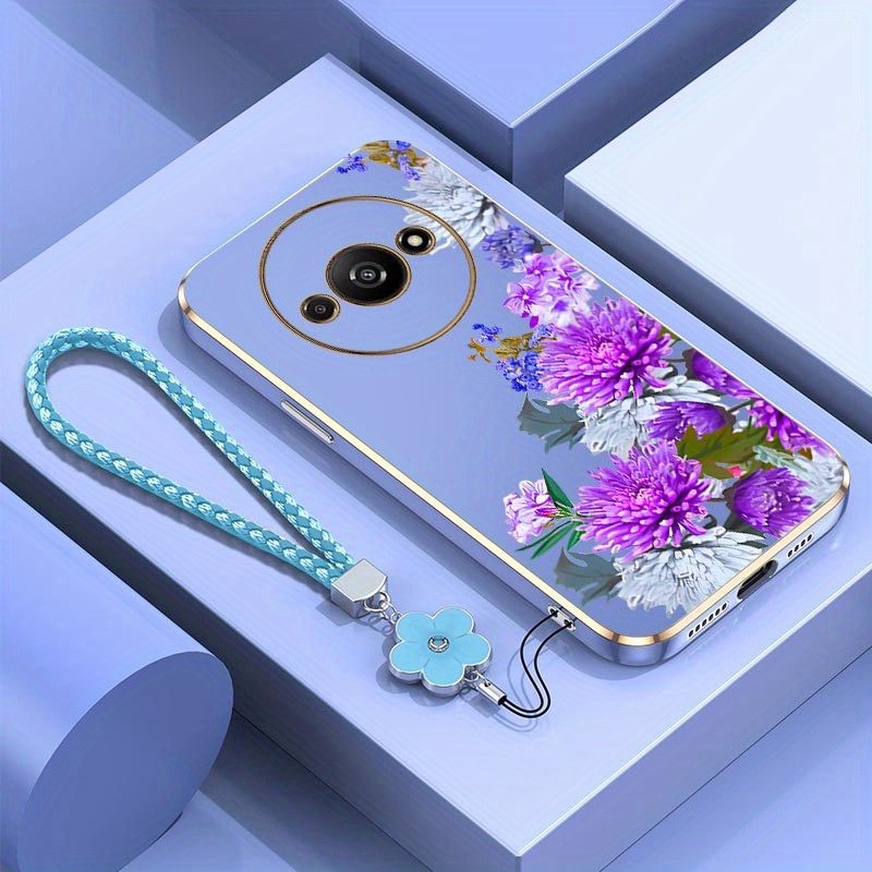 TEMU Phone Case: Elegant Purple For Redmi A3 Plating Comfortable A3 Edition Ideal For Casual