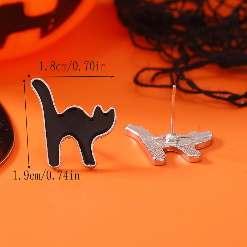 9 Pairs Gothic Halloween Dangle Earrings Set, Women's Fashion