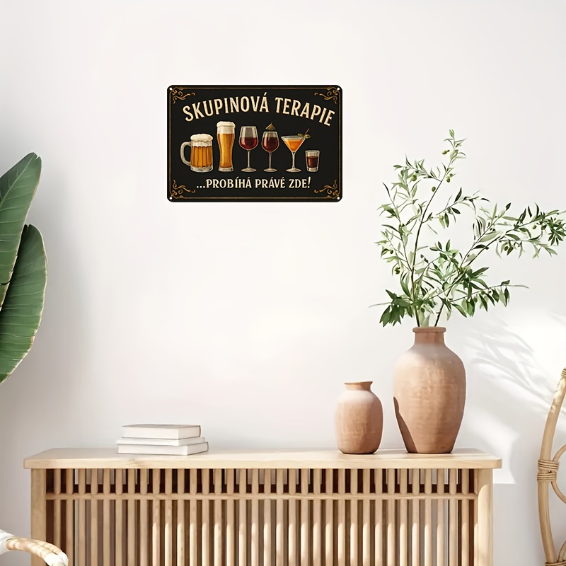 2d flat 2d flat 2d flat 1pc vintage czech skupinova   wooden sign czech beer and wine glass vintage wall decor durable wooden czech themed decoration suitable for home bar   easy to hang nostalgic bar decor 2d flat