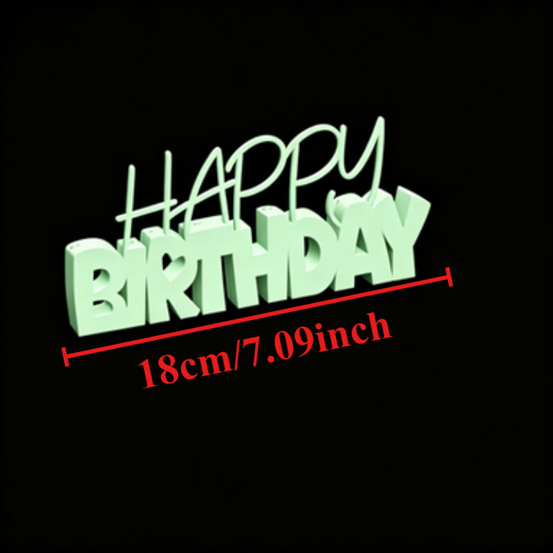 Image of Happy Birthday Ornaments, Desktop Decor Dual Use, Birthday Parties, Family Gatherings, Best Friend Celebrations, Decorative Items, Birthday Party Dessert Table Setup And Decoration Special Props