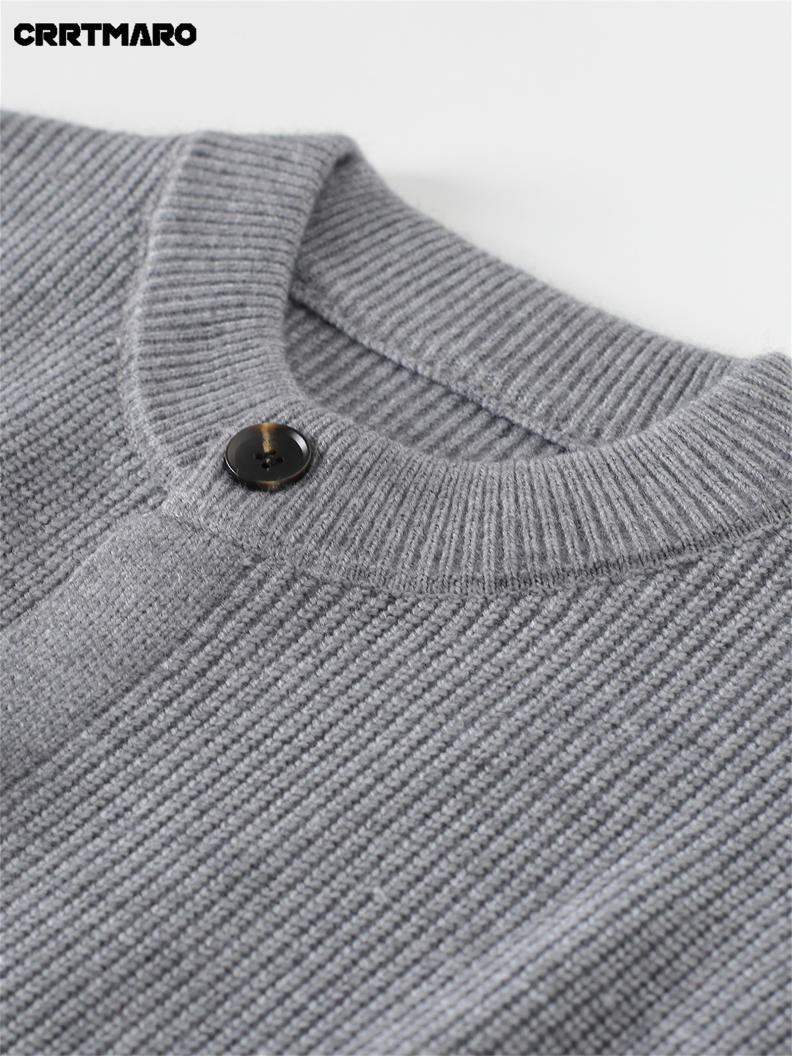 Men'S Pullover Sweater, Warm Long Sleeve Casual Top for Fall And Winter