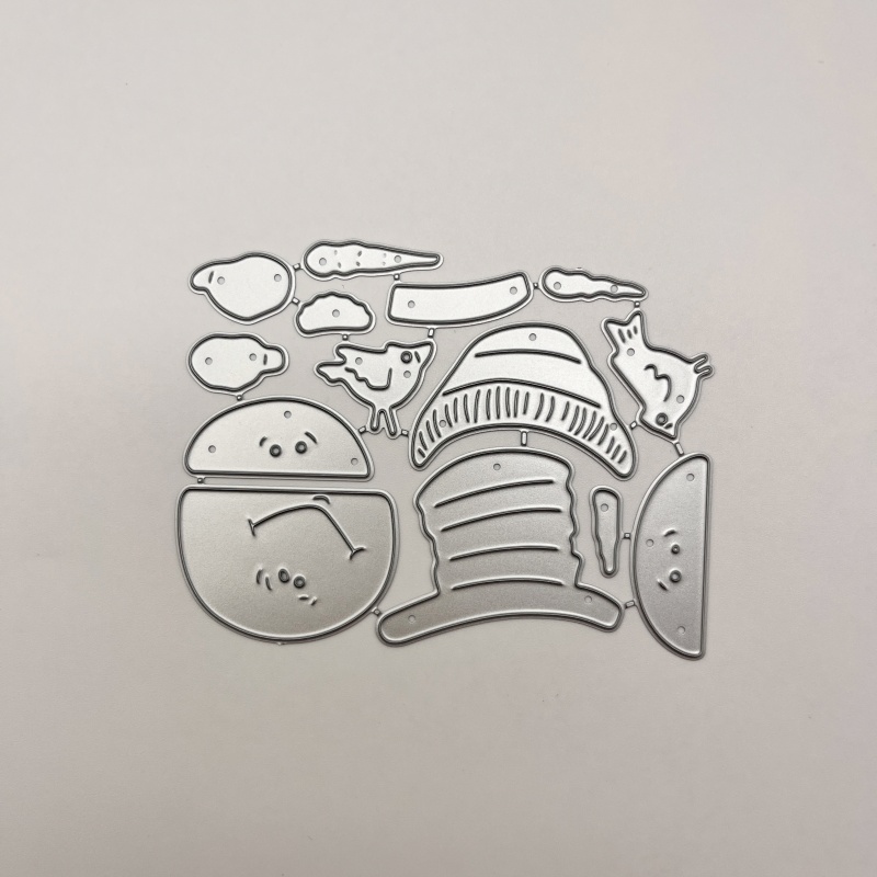 TEMU 1 pz. Fustella creativa di Natale, e divertente, a forma di testa di , per di biglietti, fustelle per decorazioni natalizie, stencil in metallo,
