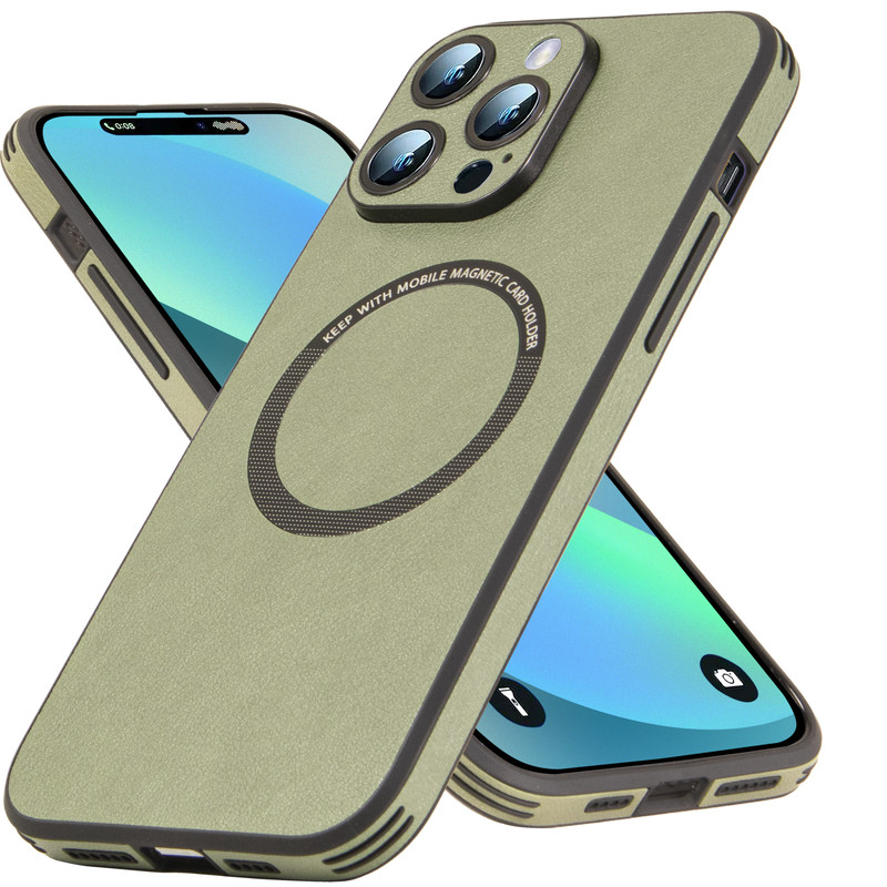 Image of Phone Case: Shock-resistant Luxury Premium Magnetic Case For Iphone 17/16/15/14 Plus/13 Pro Max [strong Magnetic Attachment] - [built-in Camera Lens Protector]