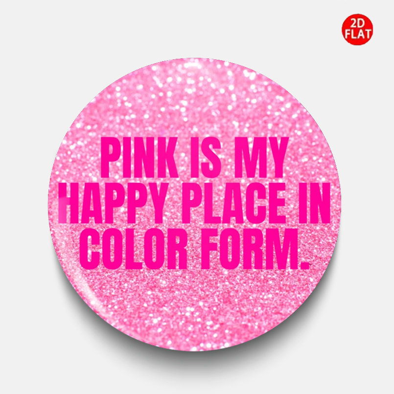 TEMU (2d Flat) Pink Classic Fashion Badge, With Jeans, Clothes, Backpacks, And Hats, Suitable For Collecting Small Additions, An Ideal Gift For