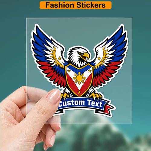 2 7inch custom philippines decal personalized filipino pride sticker name shield vehicle vinyl custom car window decal colorful auto decor customize laptop sticker