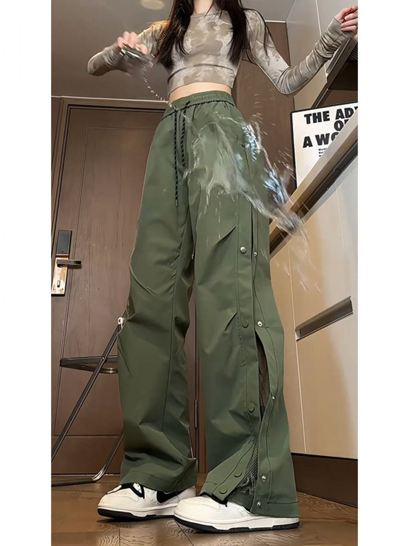 army green pants sold on Temu United States