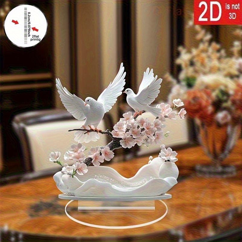 Image of 2d Flat Charm Crystal Sculpture Set, Christmas And Office Anime Theme Decoration, Suitable For Indoor And Outdoor Use, No Power Required, Ideal Friendship Gift Halloween Christmas Decoration