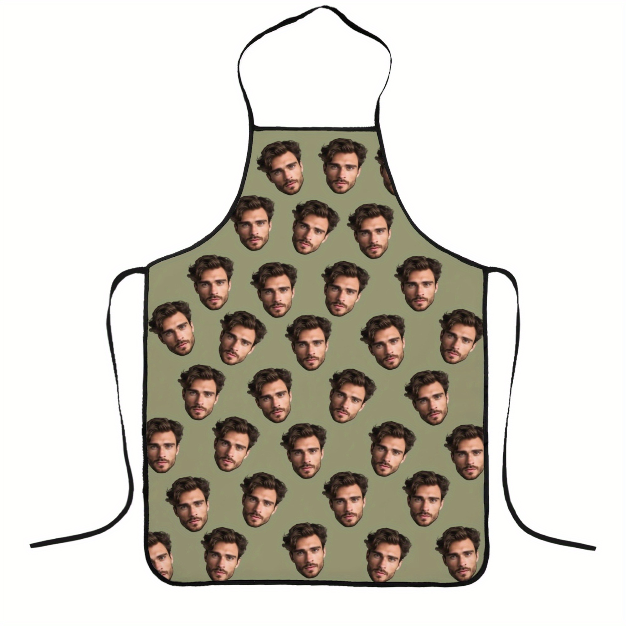 TEMU Custom Personalized Apron, Ideal Gift For Dad, Mom, Sister, Friend, Couple, Family, Colleagues, Birthday, Durable Party Apron, Suitable For