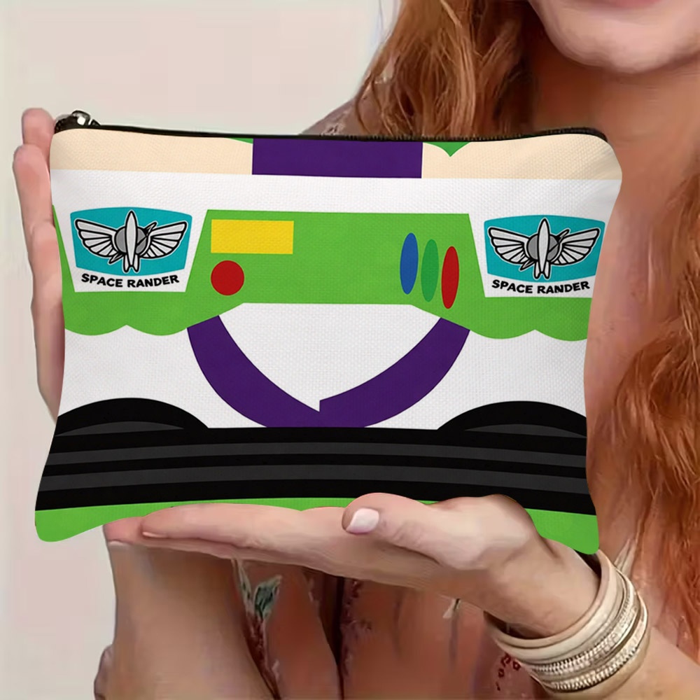 TEMU Trousse de Cosmétique avec imprimé de dessin animé de Space Ranger, pochette cosmétique durable en polyester, 5,9 X 8,66 pouces, organisateur de