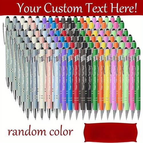 11 personalized metal ballpoint pens customizable with engraved names and bulk gifts student rewards durable metal pens with personalized customization