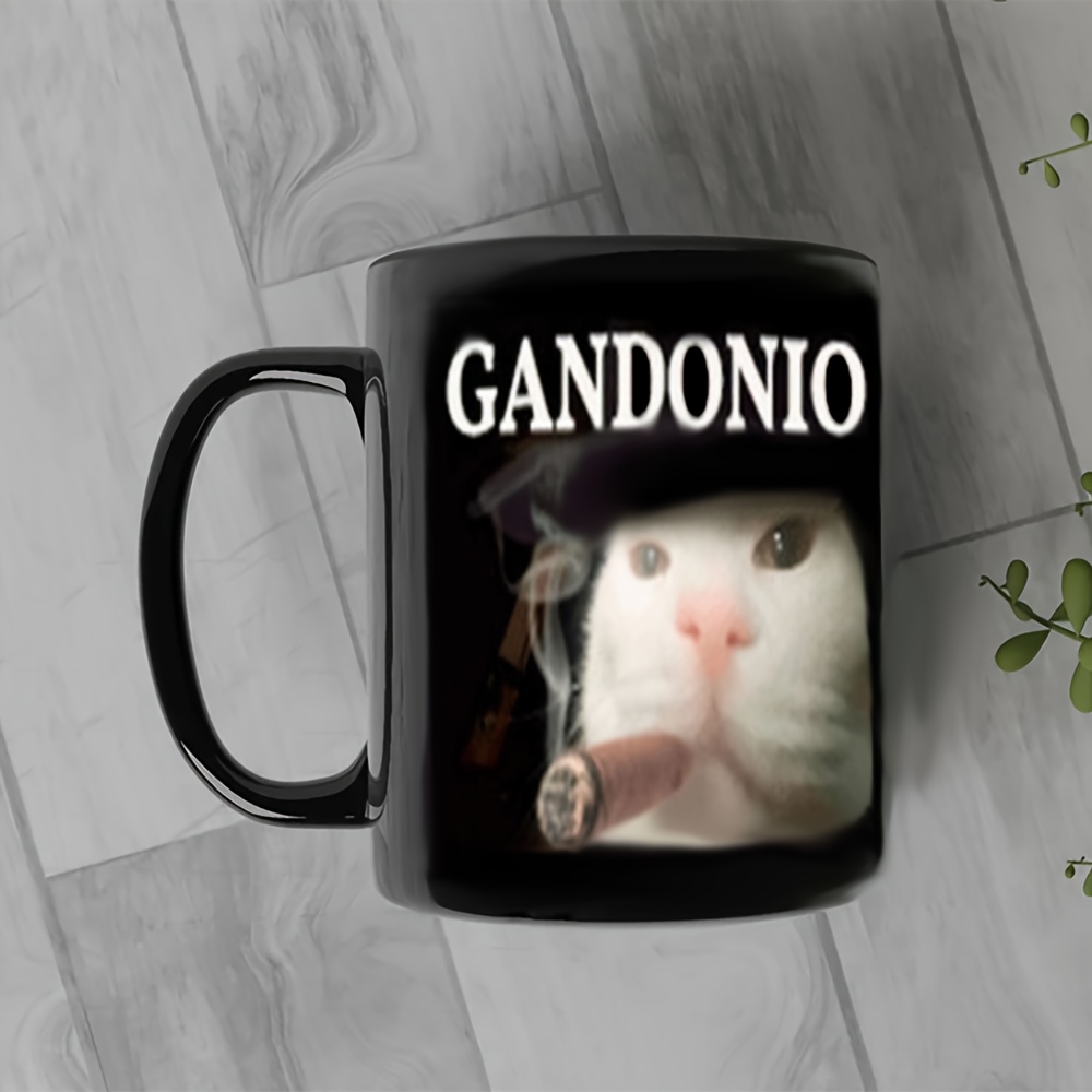 1pc novelty gandonio cat mug coffee cup juice cup 11oz360ml - Temu