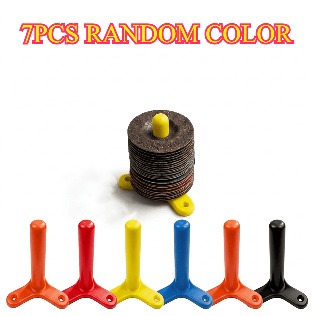 TEMU 7pcs Random Color Heavy Duty Wall Mounted Tool Organizer Hooks, Garage Storage Rack For Power Tools, Angle Grinder Disc Holder, Cable Cord Hose