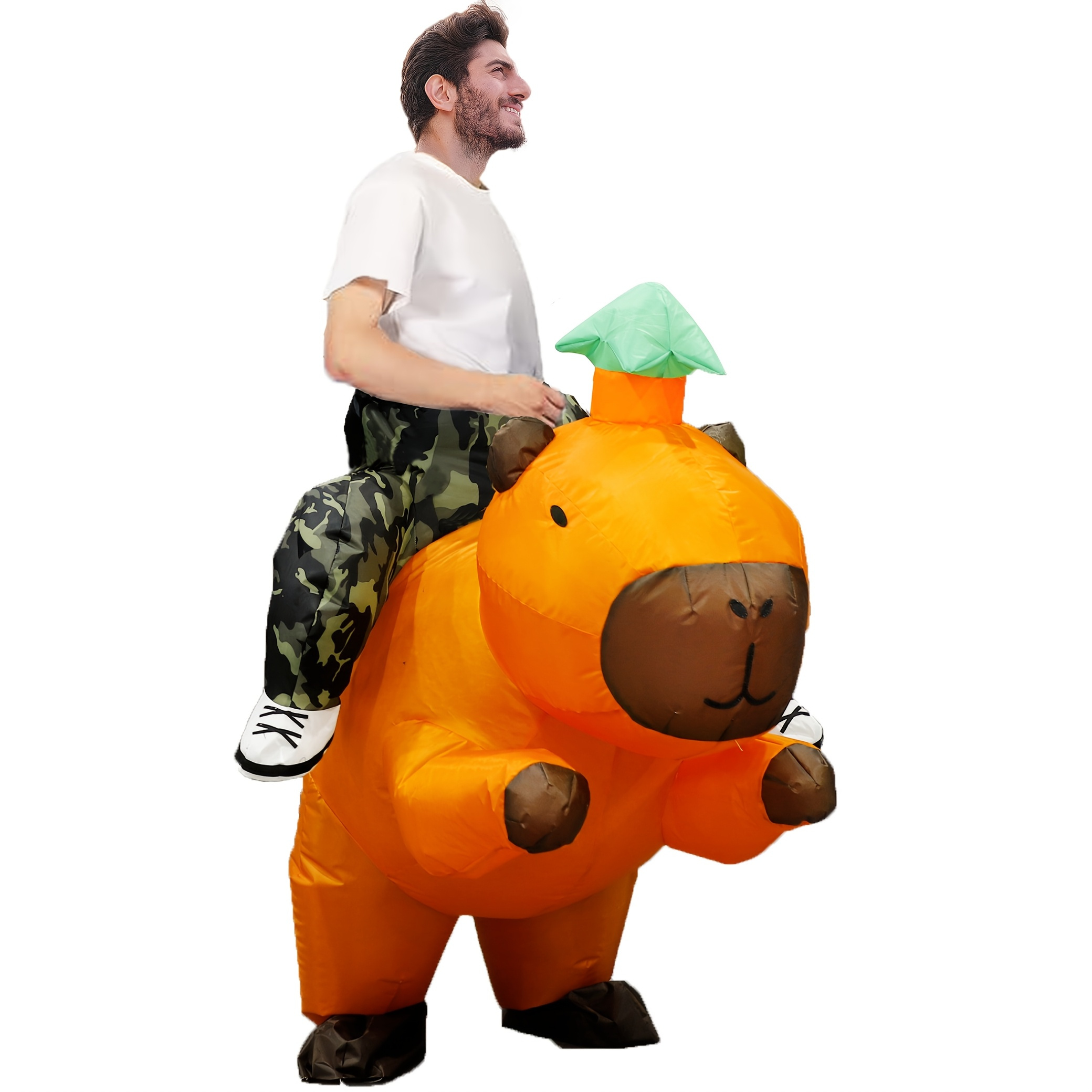 Opblaasbaar Capybara Kostuum Volwassenen – Grappig Feestpak