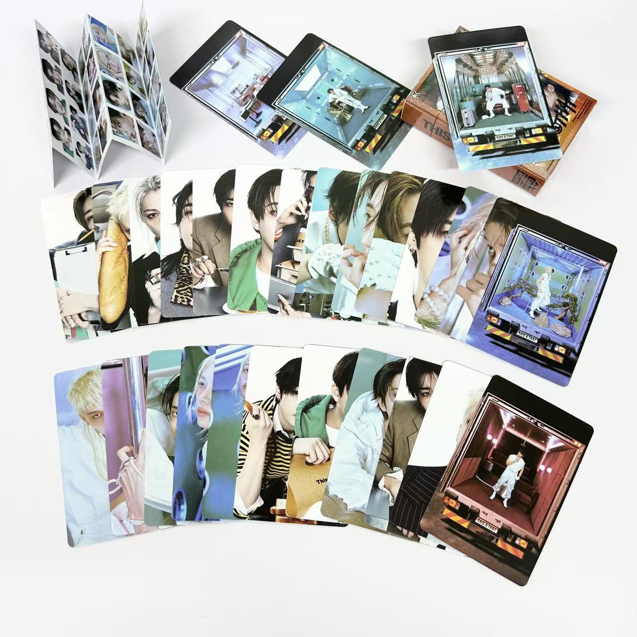 TEMU Set de 95 piezas de tarjetas fotográficas y pegatinas del nuevo álbum S-K - 55 tarjetas LOMO, 40 pegatinas, material definición, para álbumes de