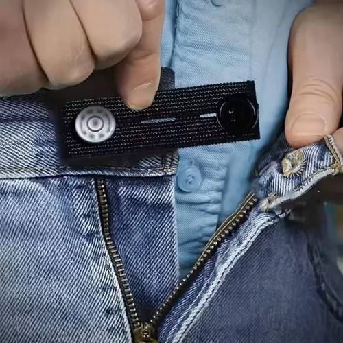 4pcs pant extender belt unisex waist band tight trousers jeans skirts maternity button hooks garment sewing supplies