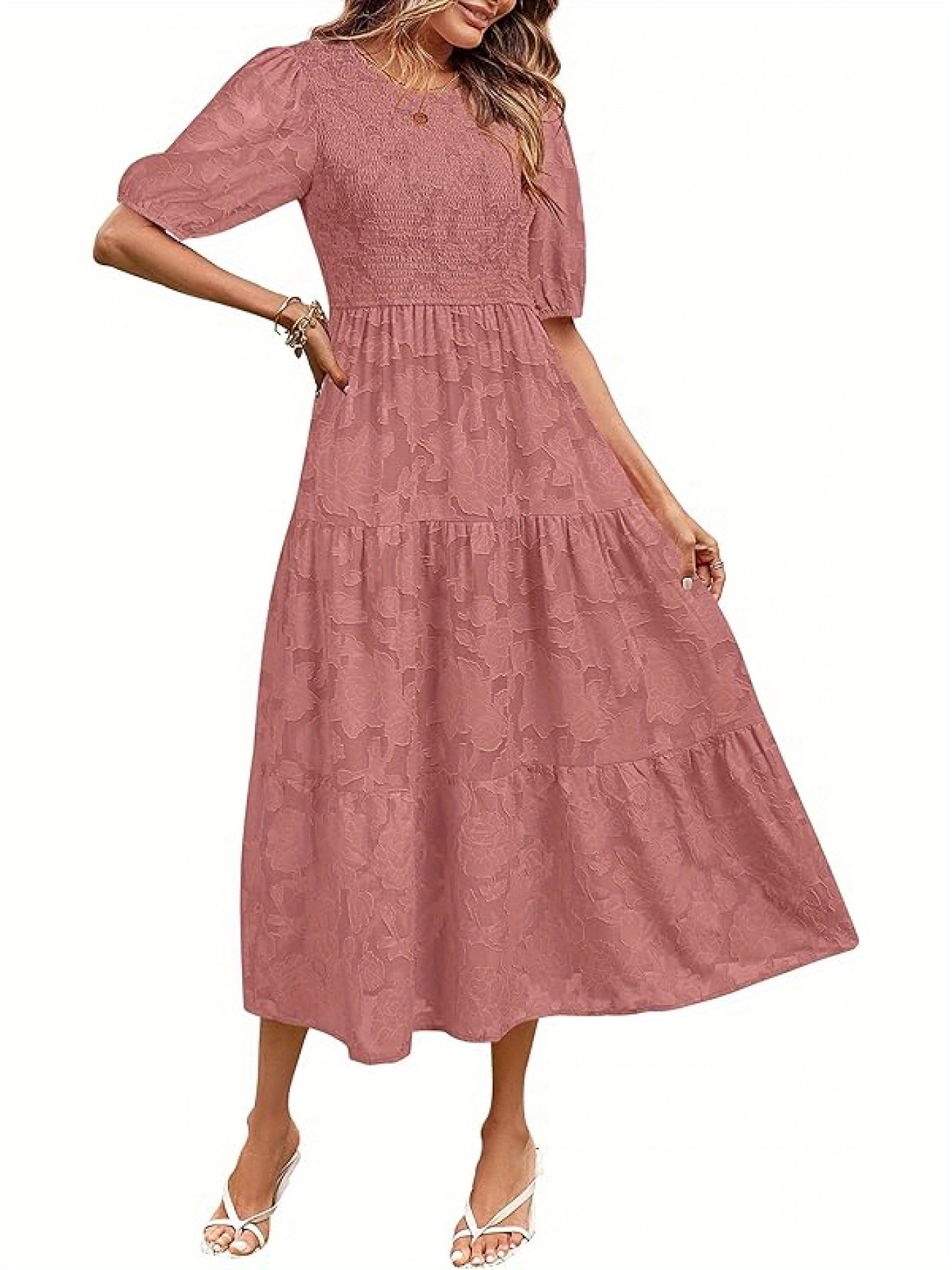 smocked dress women sold on Temu United States