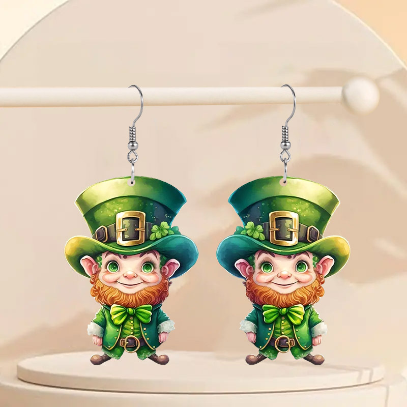 

's Day & New Year' Cartoon Dangle Earrings - Stainless Steel Posts, Acrylic, Parties & Gifts, Accessories, Ladies' And Girls', Holiday