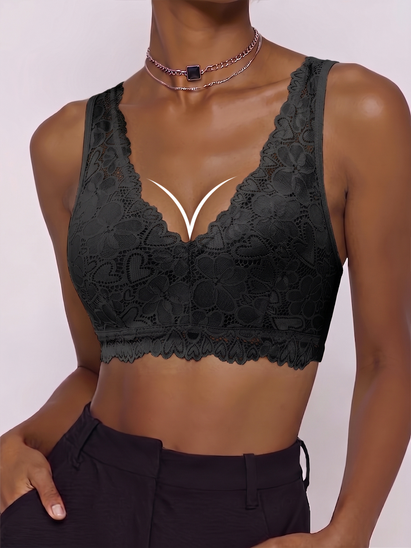 4pcs Solid Color Casual Sports Bras Set, No Padding