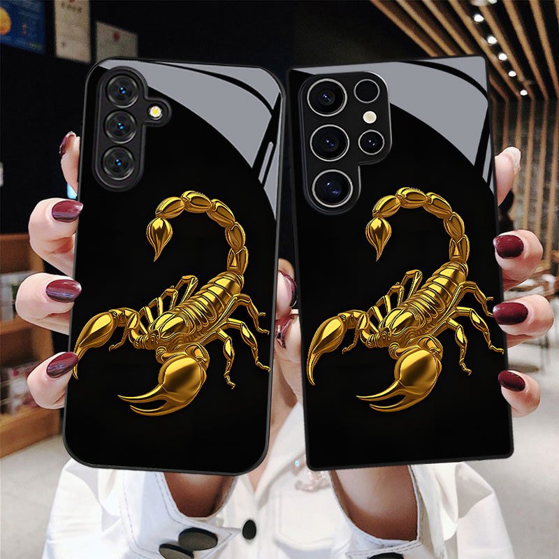 TEMU Golden Pattern Phone Case Compatible With Galaxy