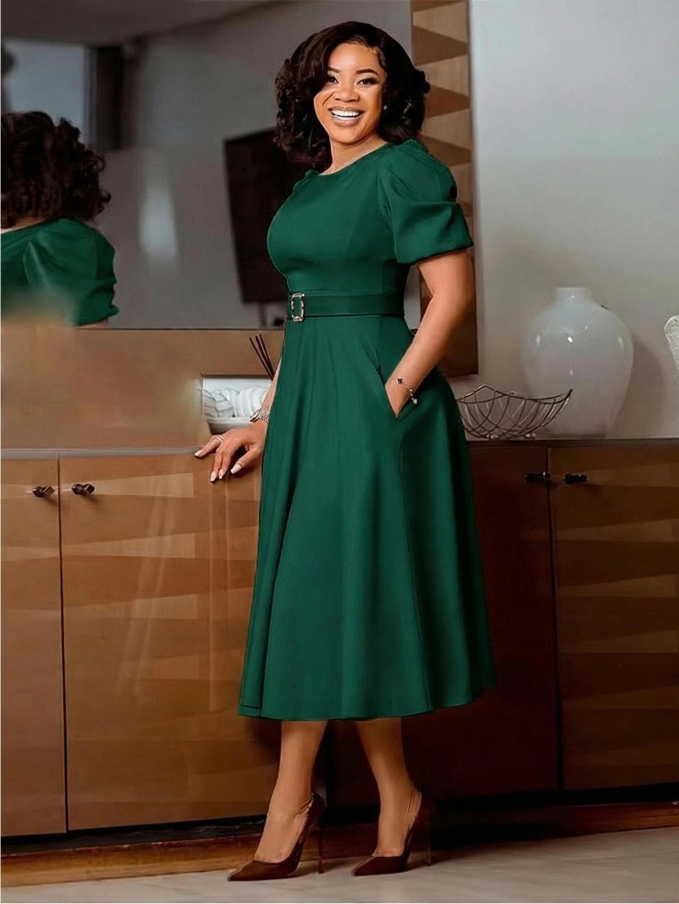 formal dress wedding guest Ever-Pretty Women's Spring Summer Chiffon Dresses V Neck Ruffle Sleeves Midi Semi Cocktail Blue US02 : Clothing, Shoes & Jewelry Suit for Autumn Zeagoo Womens Summer Dresses YGroup_AM-WR-10264 Size for girl:9-12 months