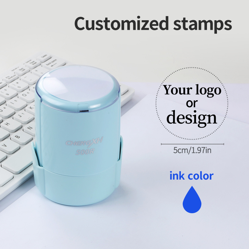TEMU Your Photo, Custom Pet Portrait Stamps, Shell, Abs Durable Material, Round Plastic Self-printed Stamps, Suitable For Gifts And Souvenirs,