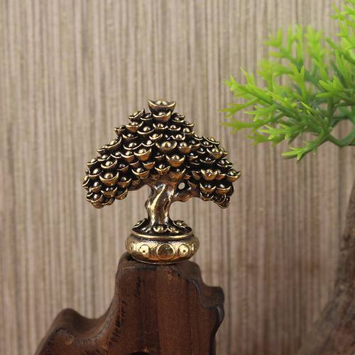 ancient golden solid golden tree pet small ornament handmade craft small sculpture creative collectible best gift