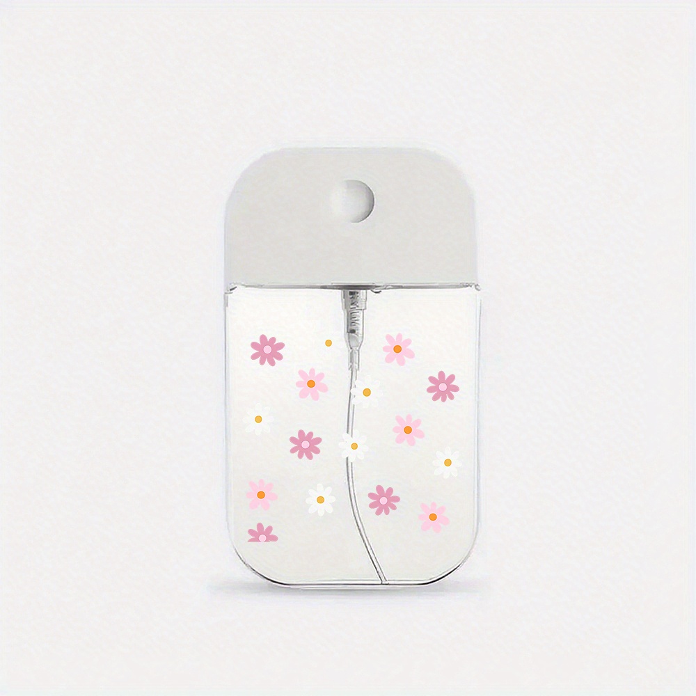 TEMU Mini Spray Bottle With Cute Floral Pattern - Suitable For Hair, Perfume, Etc. - Refillable Portable Travel Spray Bottle, With