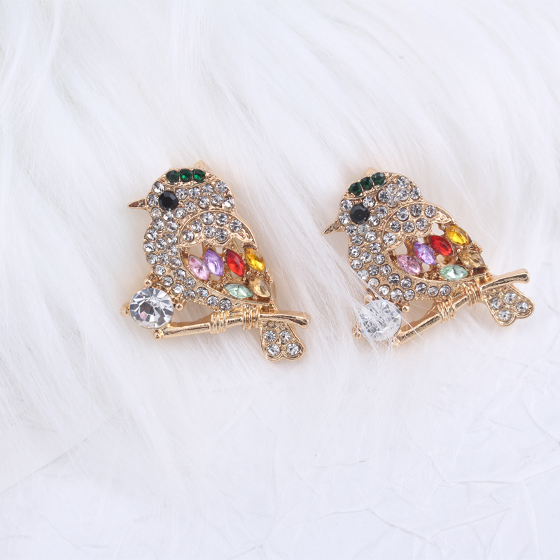 

2pcs Rhinestone Bird Exquisite Women's Brooch And Pin Jewelry, Combining Retro With Fashionable , Exquisite And To Charm, Embellishing Scarves, Jackets, Bags And Other , Wedding Parties, Gi