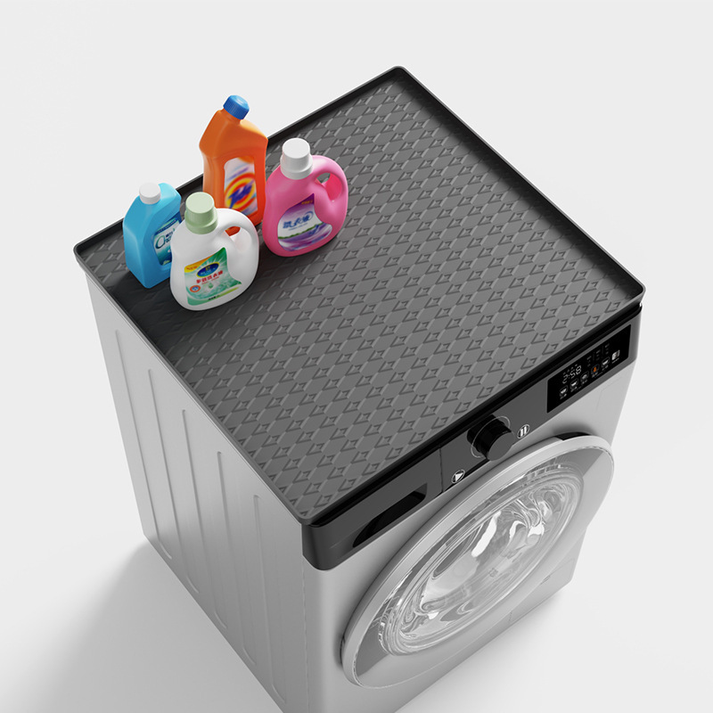 TEMU 1 Non-slip,, Dustproof, And Thickened Silicone Washing Machine Protective Mat. Suitable For Washing Machines, Dryers, And Refrigerators. A