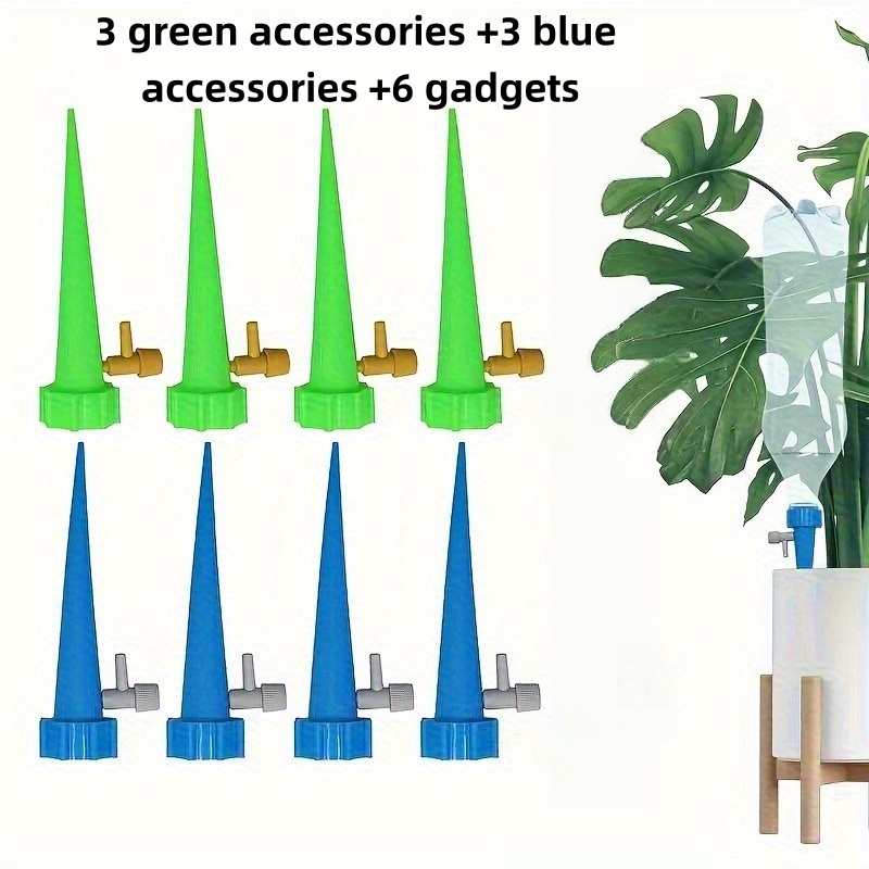 TEMU Kit da 12 pezzi per irrigazione , di controllo per irrigazione a da giardino, dispositivo di auto-irrigazione regolabile per piante e fiori (3