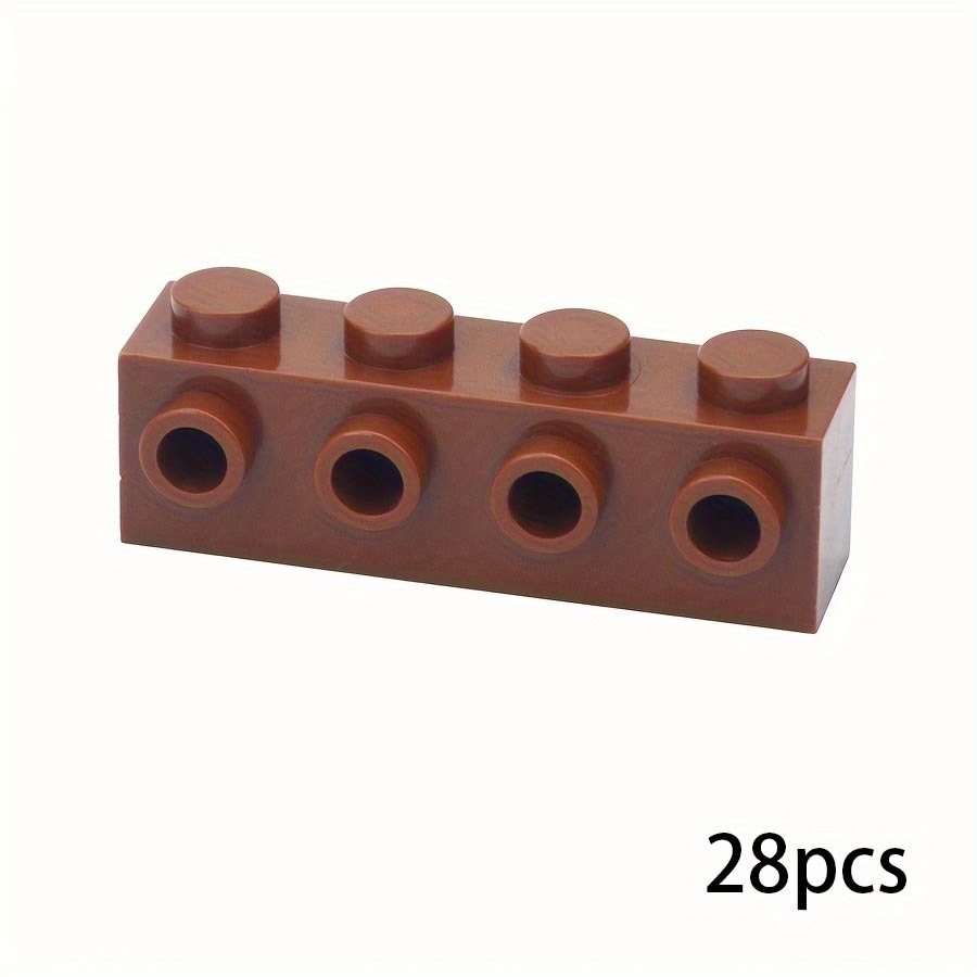 28pcs MOC 1x4 Thick Brick Building Blocks ABS Resin 30414 Compatible