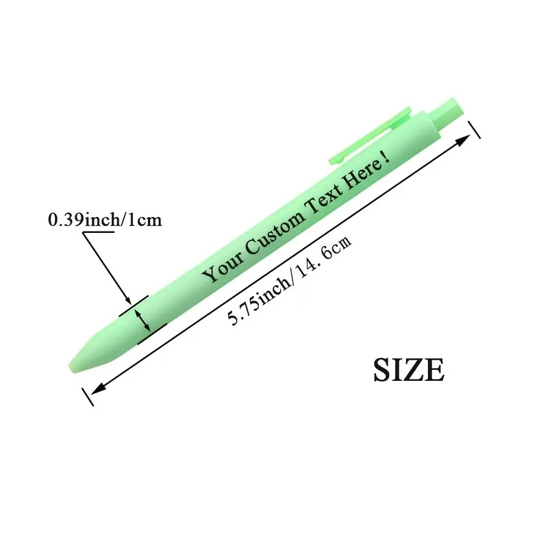 Macaron Color Retractable Custom Plastic Ballpoint Pens