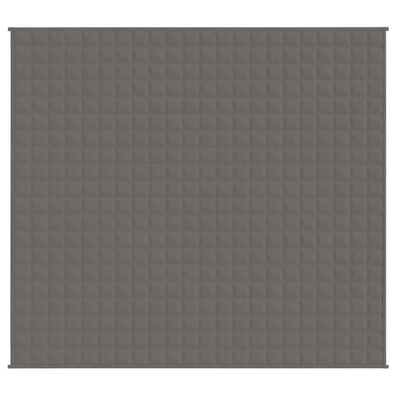 Svorio antklodė pilka 200x230 cm, 13 kg, imituojanti 10 % kūno svorio. Kompaktiška, su kišenėmis, kuri tolygiai paskirsto svorį per visą kūną