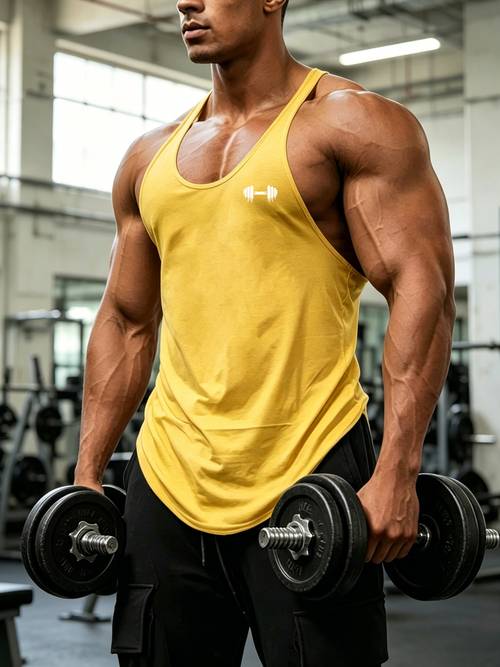 mens quick dry fitness tank top sleeveless printed design high breathable fabric summer sports and weightlifting top
