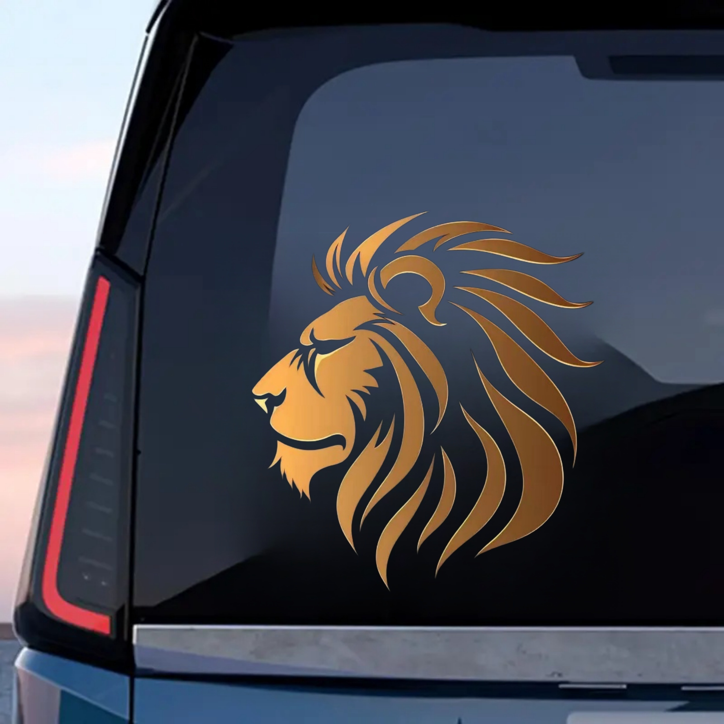 Love Romania Flag Decal Sticker - Home Pride - Car Truck Van